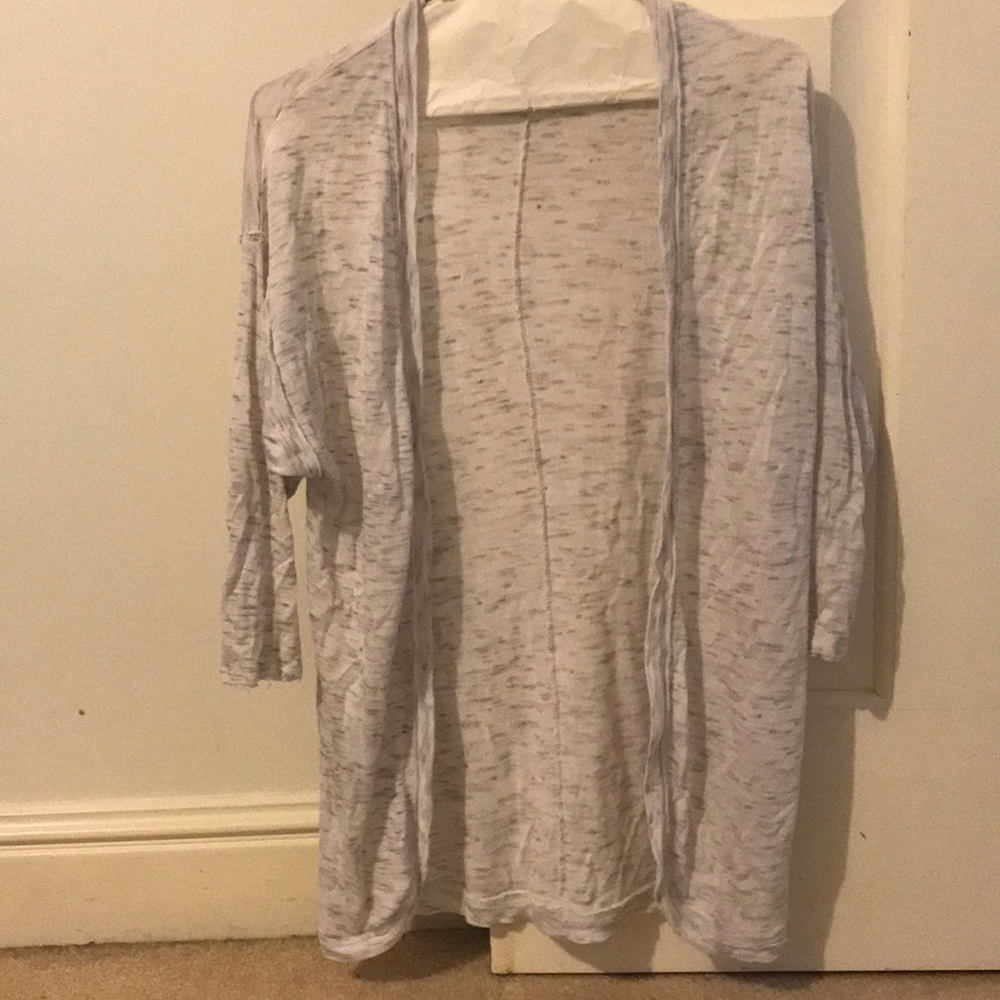 light grey cardigan